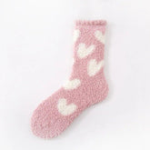 Fluffy Heart Socks - Happy Boxx UK